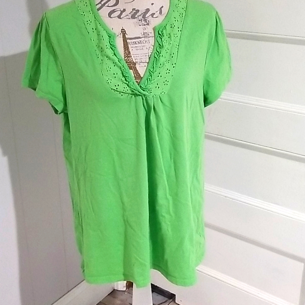 Lime Green Short Sleeve Shirt